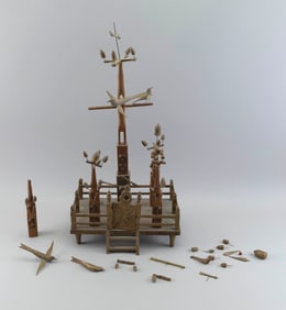 UNUSUAL PENNSYLVANIA FOLK ART WHIMSEY Early 20th Century Height 25". Width 14". Depth 8".