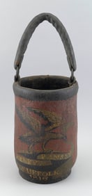 LEATHER FIRE BUCKET 19th Century Height 12".