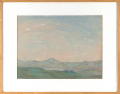 WILSON HENRY IRVINE (Connecticut, 1869-1936), Clouds over a mountain., Mixed media on paper, 14" x: WILSON HENRY IRVINEConnecticut, 1869-1936Clouds over a mountain. Signed lower left "Irvine".Mixed media on paper, 14" x 19" sight. Framed 21" x 27".