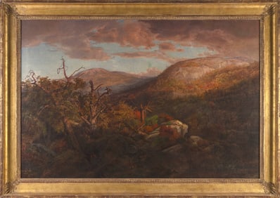 ARTHUR PARTON (New York/Pennsylvania/United Kingdom, 1842-1914), "High in the Adironacks"., Oil on