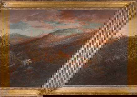 ARTHUR PARTON (New York/Pennsylvania/United Kingdom, 1842-1914), "High in the Adironacks"., Oil on: ARTHUR PARTONNew York/Pennsylvania/United Kingdom, 1842-1914"High in the Adironacks". Signed lower center "A. Parton". Titled on label verso.Oil on canvas, 29.75" x 45". Framed 37" x 51.5". Provenance