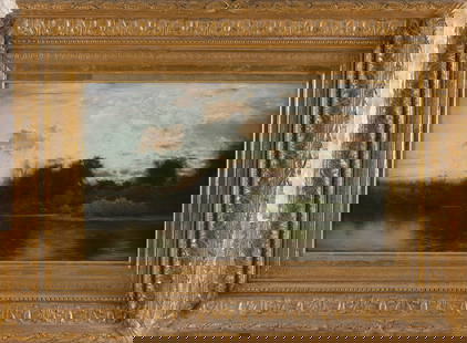 ARTHUR PARTON (New York/Pennsylvania/United Kingdom, 1842-1914), "Before the Day's End"., Oil on: ARTHUR PARTONNew York/Pennsylvania/United Kingdom, 1842-1914"Before the Day's End". Signed lower right "Arthur Parton". Titled verso.Oil on canvas, 14" x 24". Framed 26.5" x 36.5".