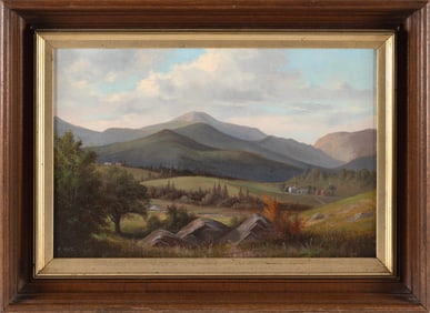 EDWARD HILL (New Hampshire/California/Oregon, 1843-1923), White Mountain landscape., Oil on canvas,