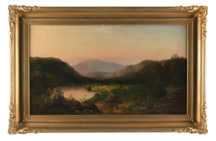 WILLIAM CHARLES ANTHONY FRERICHS (New York/New Jersey/North Carolina, 1829-1905), Sunset landscape.,