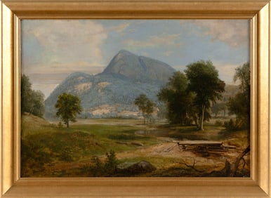 ASHER BROWN DURAND (New York/New Jersey, 1796-1886), River winding through a valley, Oil on canvas,