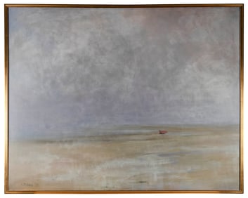 ANNE PACKARD (Massachusetts/New Jersey, 1933-), East End Beach., Oil on canvas, 48" x 60". Framed