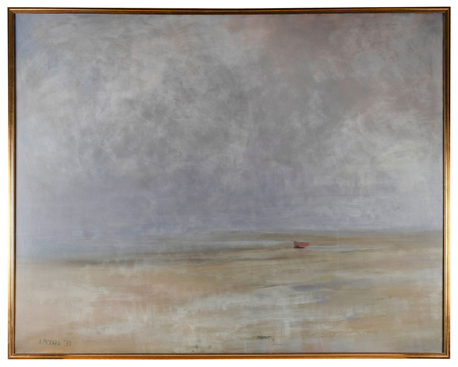 ANNE PACKARD (Massachusetts/New Jersey, 1933-), East End Beach., Oil on canvas, 48" x 60". Framed (1 of 2)