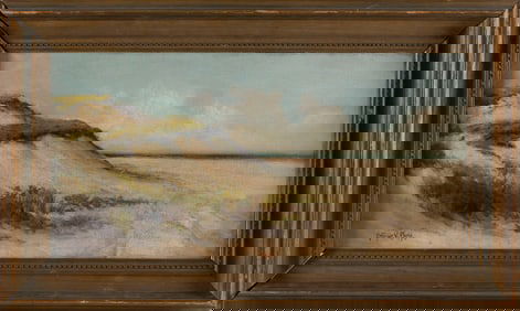 ARTHUR VIDAL DIEHL (Massachusetts/New York/England, 1870-1929), Provincetown dunes., Oil on canvas,