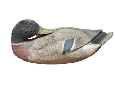 DOWN EAST DECOY COMPANY MALLARD DRAKE DECOY Maine, Circa 1940 Length 15".