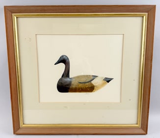 JOSEPH CIBULA (Connecticut, 1946-), Brant decoy., Mixed media.