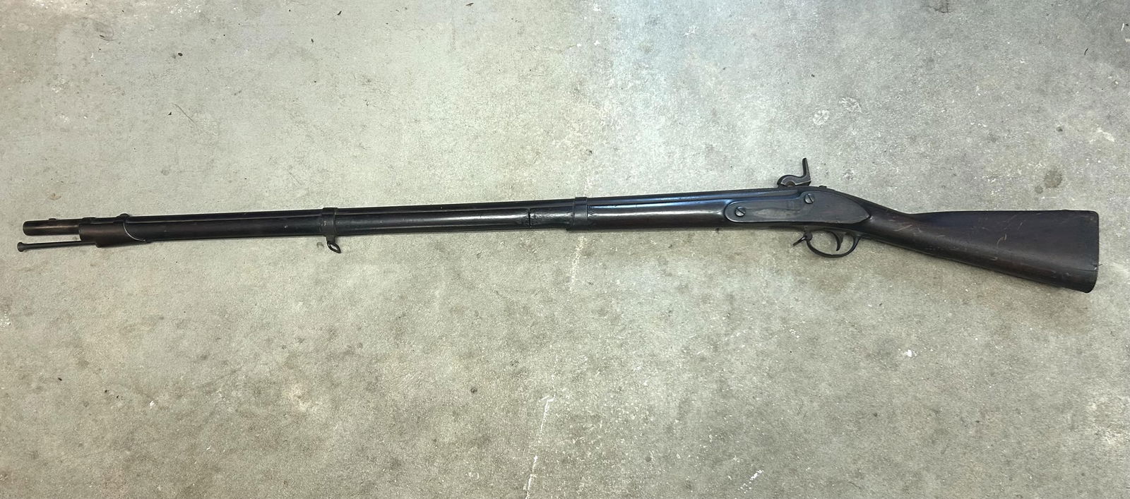 U.S. SPRINGFIELD MUSKET Dated 1836 Length of barrel 42". Total length 57". (1 of 5)