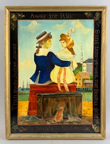 ELIZABETH MUMFORD (Massachusetts, 1950-2020), "Then away bullies away, Away for Rio, Sing