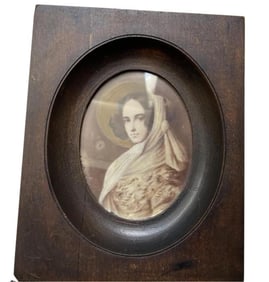 CONTINENTAL SCHOOL (19th Century,), Miniature portrait of a lady., Watercolor, 3.25" x 2.5" sight.
