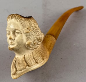 FIGURAL MEERSCHAUM PIPE 19th Century Length 7".