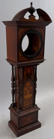 ENGLISH INLAID MAHOGANY WATCH HUTCH 19th Century Height 17.5".