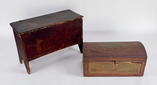 TWO SMALL CHESTS 19th Century