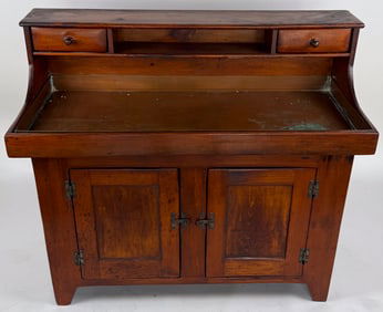 PINE DRY SINK 19th Century Height 44". Width 49". Depth 29.5".