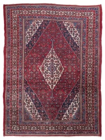BIBIKIBAD RUG: 7'7" X 10'5" Second Quarter of the 20th Century