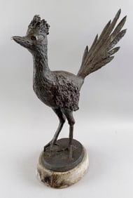 CYNTHIA LYMAN (Massachusetts, d. 2007), Road runner., Bronze, height 18".