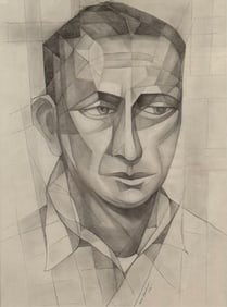 VERA EUGENIA ANDRUS (New York/Massachusetts/Wisconsin, 1896-1979), Portrait of a man., Pencil on