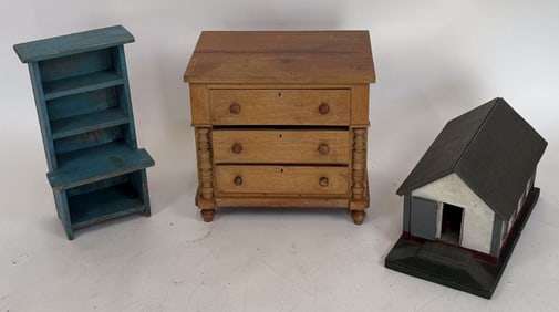 THREE PIECES OF CHILD-SIZE FURNITURE 19th/20th Century