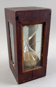 EARLY HOURGLASS 19th Century Height 7".