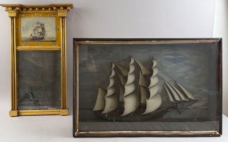 THREE SHIP-MOTIF ITEMS 19th/20th Century
