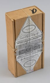 BOX OF SPERM WHALE OIL SOAP France, 19th Century Box height 2". Length 7". Width 3.75".