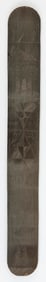 SCRIMSHAW BALEEN BUSK 19th Century Length 13".