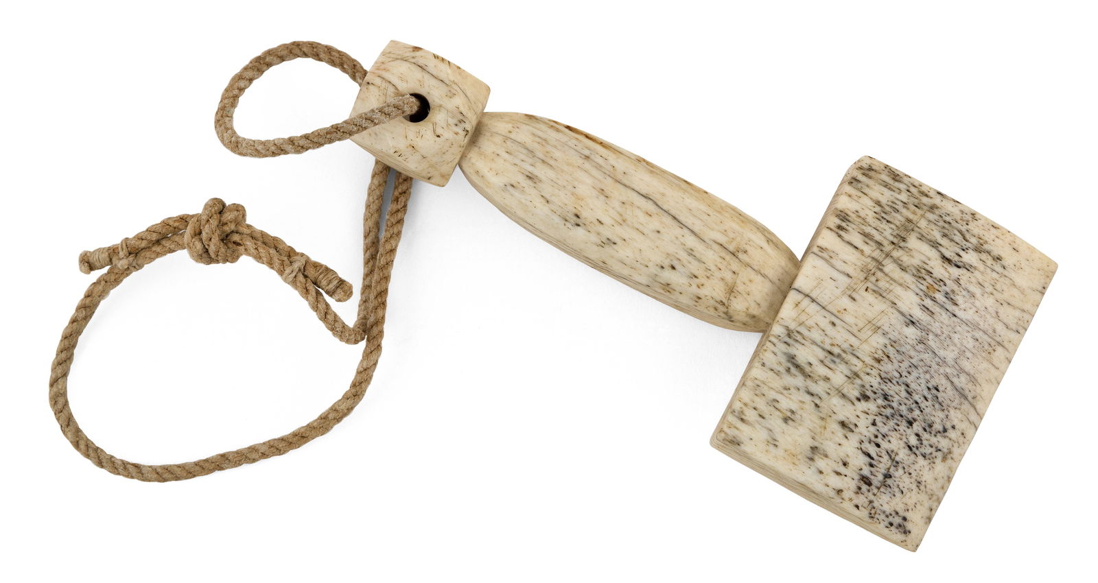 LARGE WHALEBONE SEAM RUBBER 19th Century Length 6". Blade width 2.75". (1 of 1)