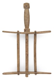 WHALEBONE FISHING REEL 19th Century Length 13". Width 8.75".
