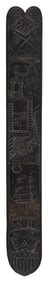 RELIEF-CARVED BALEEN BUSK 19th Century Length 13".