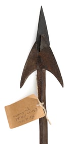FIRST MODEL OF AN R. BROWN GUN HARPOON New London, Connecticut, 19th Century Length 36.5".