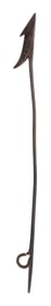JOHN A. SAWYER TOGGLE HARPOON 19th Century Length 35.5".