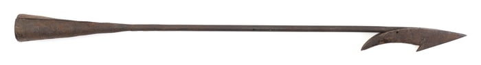 TOGGLE HEAD HARPOON STAMPED "MACY" Length 28".