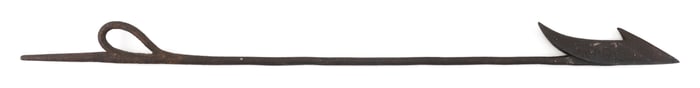 MACY TOGGLE-HEAD DARTING HARPOON 19th Century Length 33".