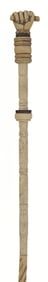 CLENCHED FIST CANE 19th Century Length 33.5".
