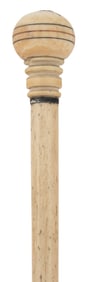 BALL-HANDLED CANE 19th Century Length 36.5".