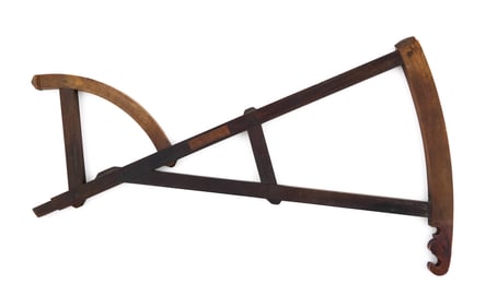 RARE THOMAS GREENOUGH BACKSTAFF QUADRANT Boston, Second Half of the 18th Century Length 24.25".