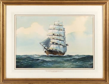 FRANK JOSEPH HENRY GARDINER (United Kingdom, 1942-), "The Californian Clipper Storm King [...]".,