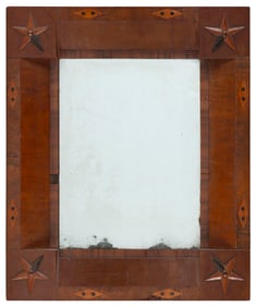 SAILOR-MADE MIRROR 19th Century 18.75" x 15.5".
