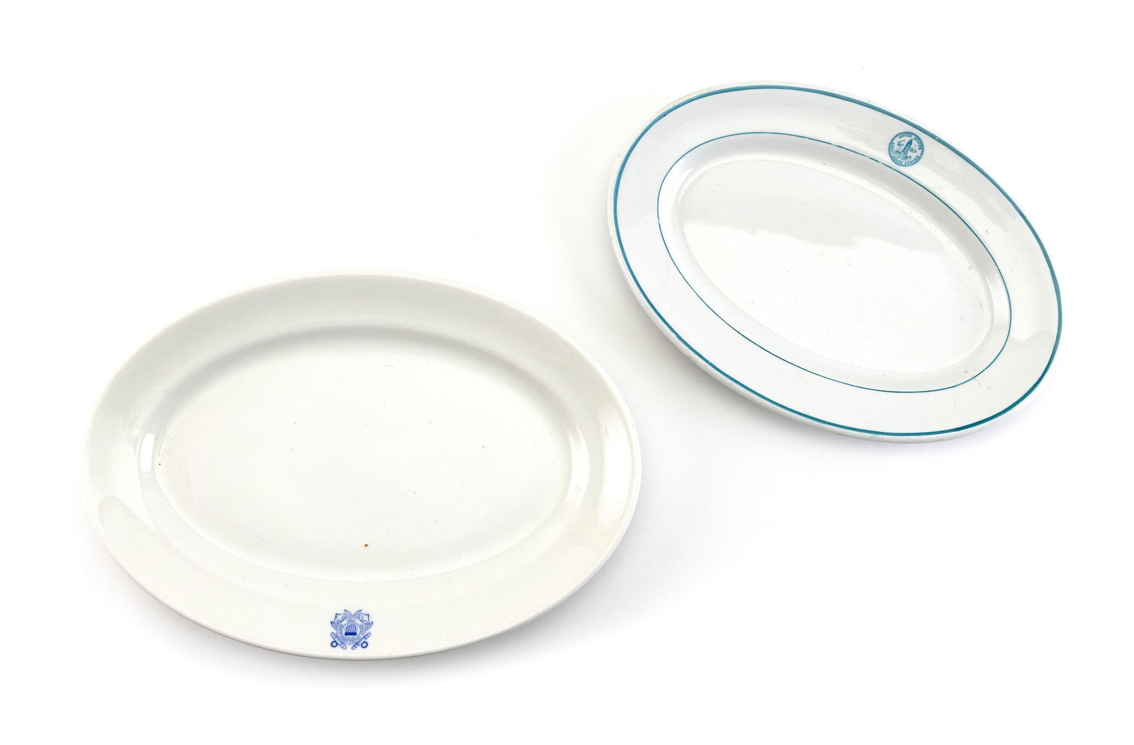 A UNITED STATES LIGHT HOUSE SERVICE PLATTER Circa 1935 Lengths 11.5" and 14". (1 of 1)