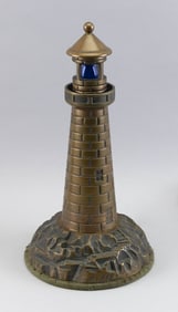 LIGHTHOUSE-FORM LAMP 20th Century Height 14.5".
