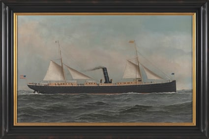 ANTONIO NICOLO GASPARO JACOBSEN (New York/New Jersey/Denmark, 1850-1921), The American steam/sail