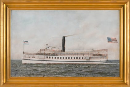 ANTONIO NICOLO GASPARO JACOBSEN (New York/New Jersey/Denmark, 1850-1921), The steamship Favorite of
