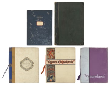 FIVE BOOKS AND PAMPHLETS From 13.25" x 10.5" to 15.75" x 10.5".