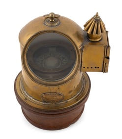 SMALL YACHT BINNACLE Late 19th/Early 20th Century Height 11".