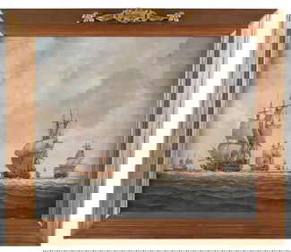 WILLIAM NOLAND VAN POWELL (Tennessee, 1904-1977), "Admiral Rodney's Fleet West Indies New World".,