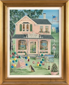 JAYNE SHELLEY PIERCE (Massachusetts, Contemporary), "Artistic License on the Cape"., Oil on canvas,