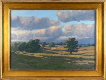 JOHN PHILLIP OSBORNE (New Jersey, 1951-), "To the Sea"., Oil on linen, 28" x 40". Framed 37" x 50".
